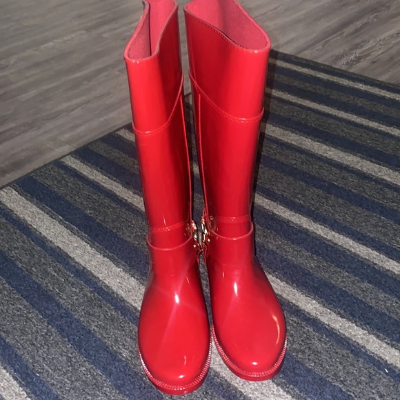 Red Michael Kors boots - Picture 3 of 4